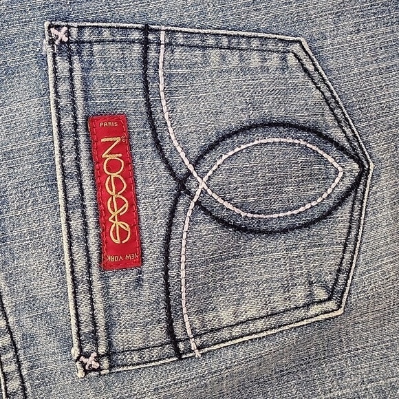 Sasson ooh la la! Size 10 skinny leg shuffle blue jeans - Picture 2 of 3